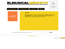 Tablet Screenshot of elmusicalmespetit.com